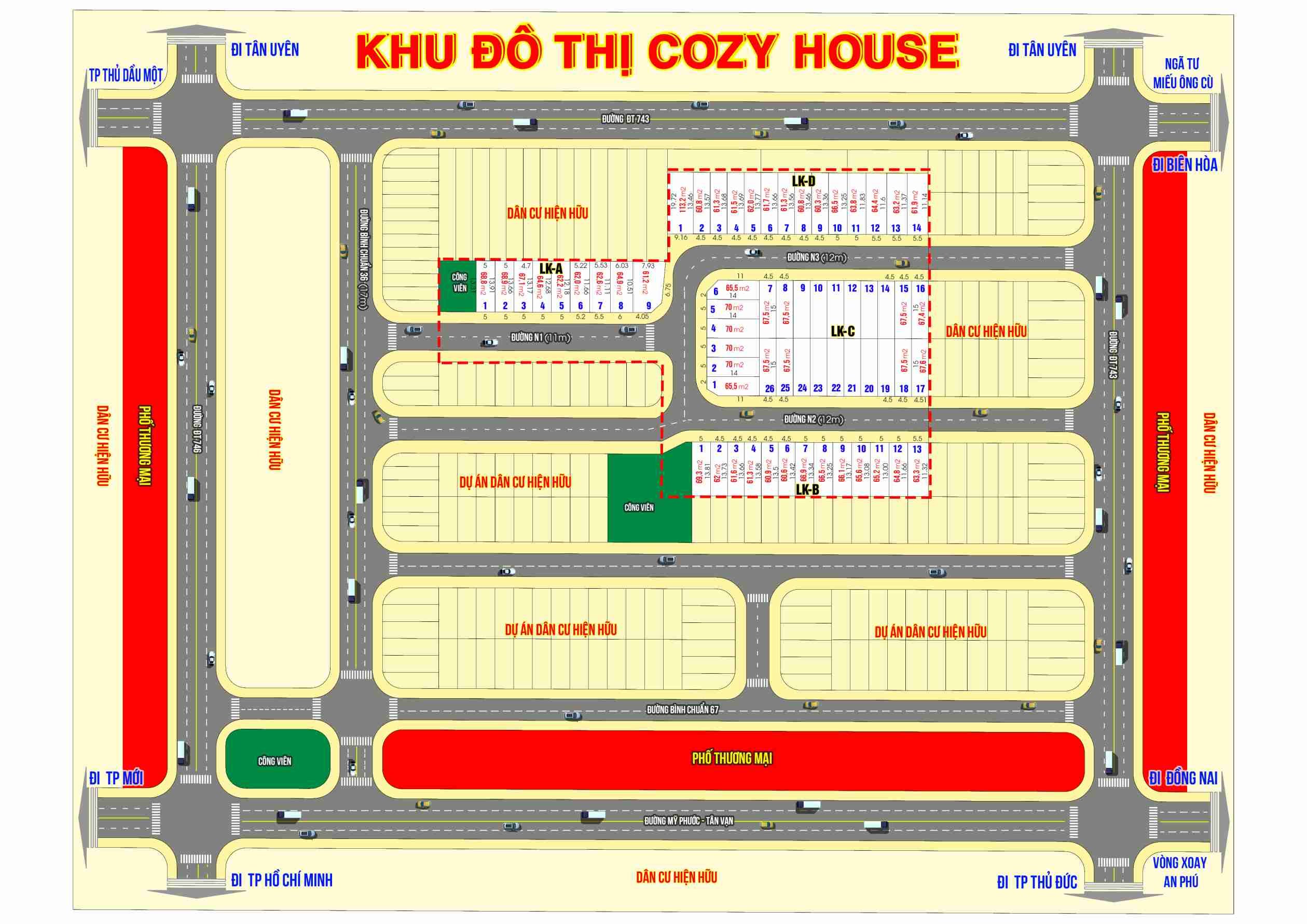 Khu đô thị Cozy House Thuận An